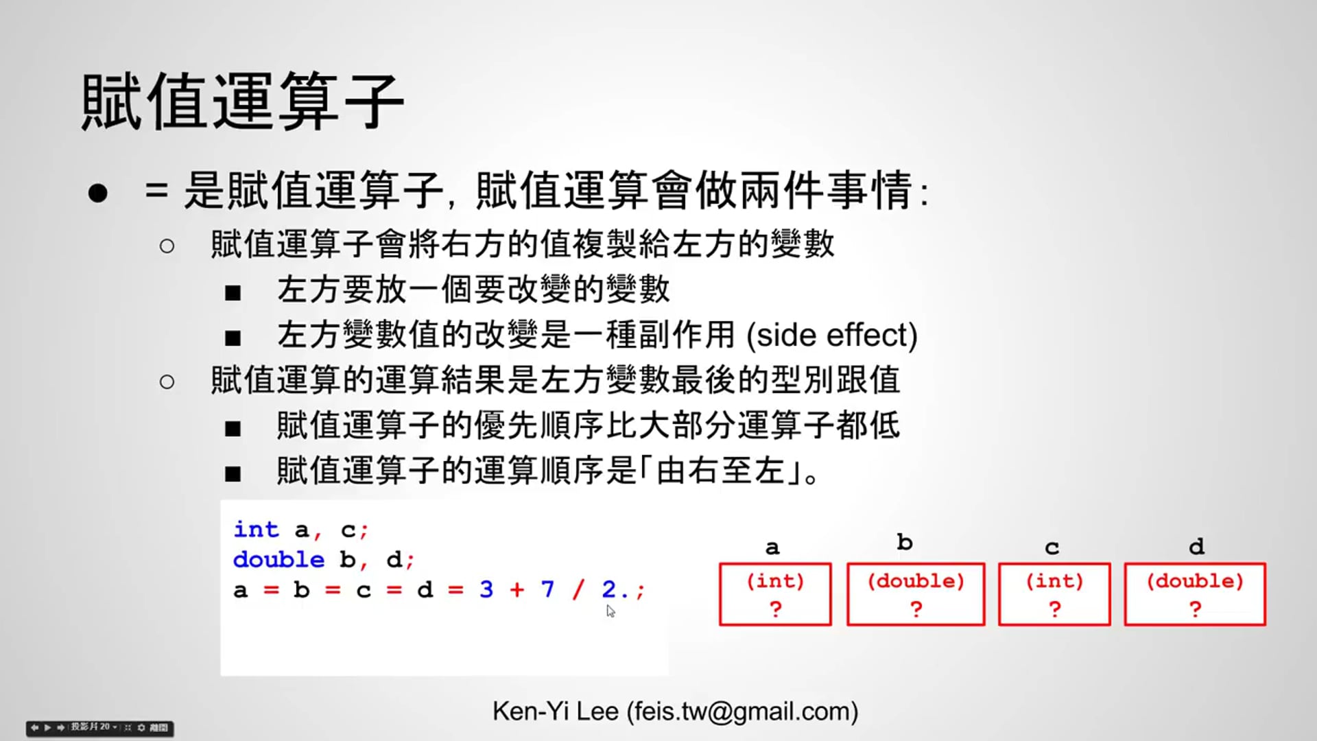 【C 語言入門】3.2 - 賦值運算.mp4