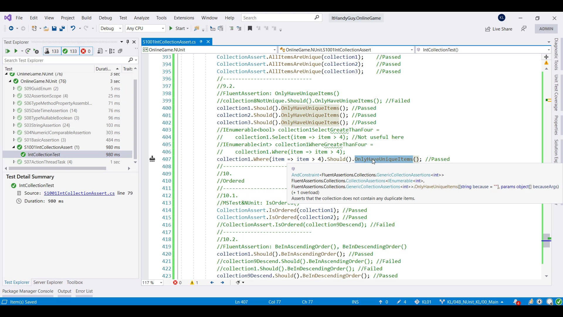 T080_14_FluentAssertion_OnlyHaveUniqueItems.mp4
