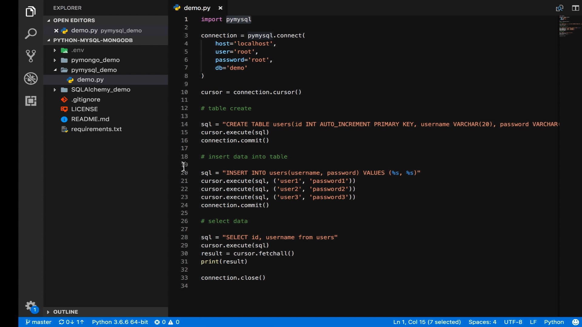 2.2pymysql演示.mp4