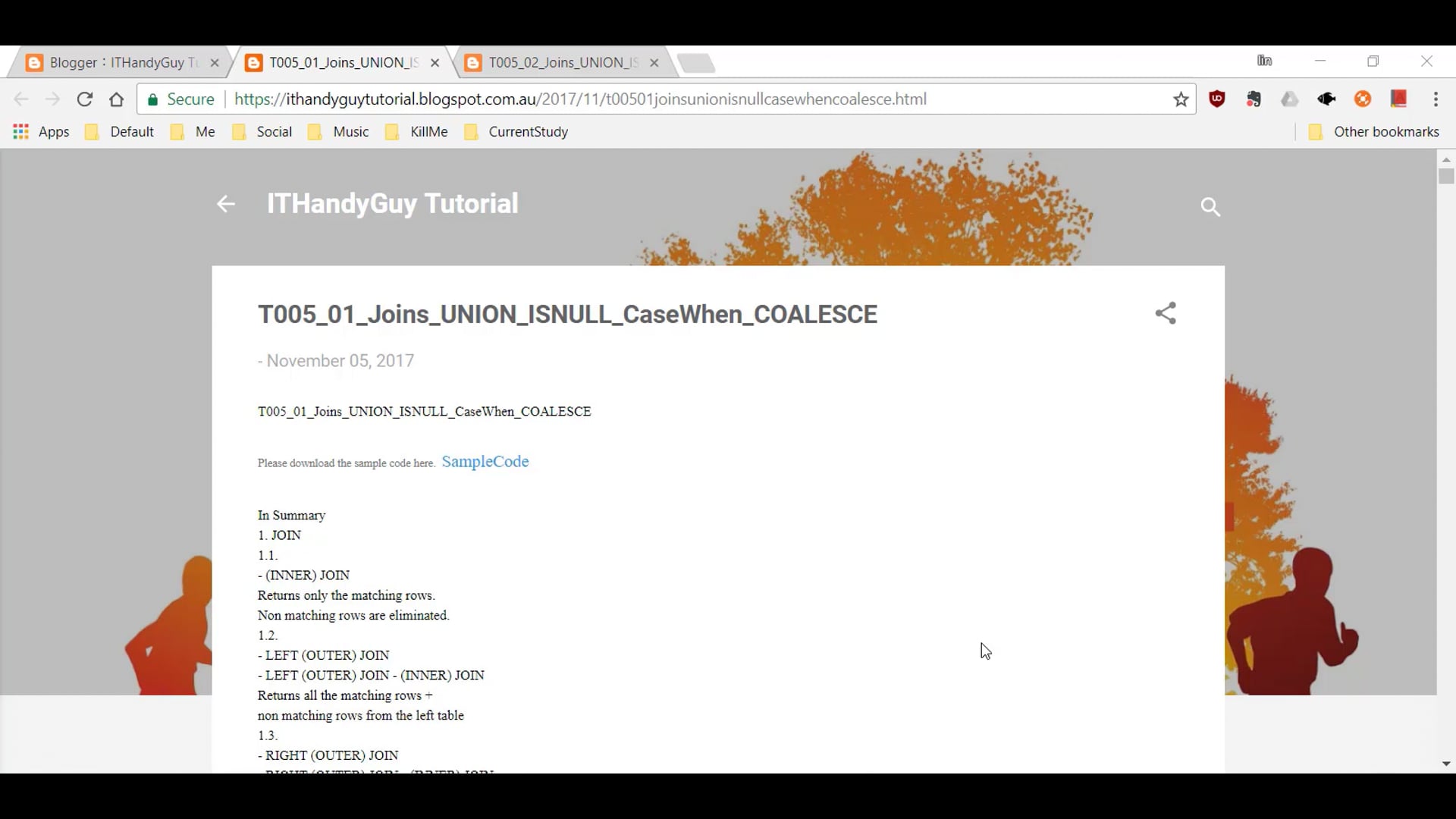 Tutorial 05講義 比較Join和UNION。比較ISNULL、CaseWhen、COALESCE.MP4