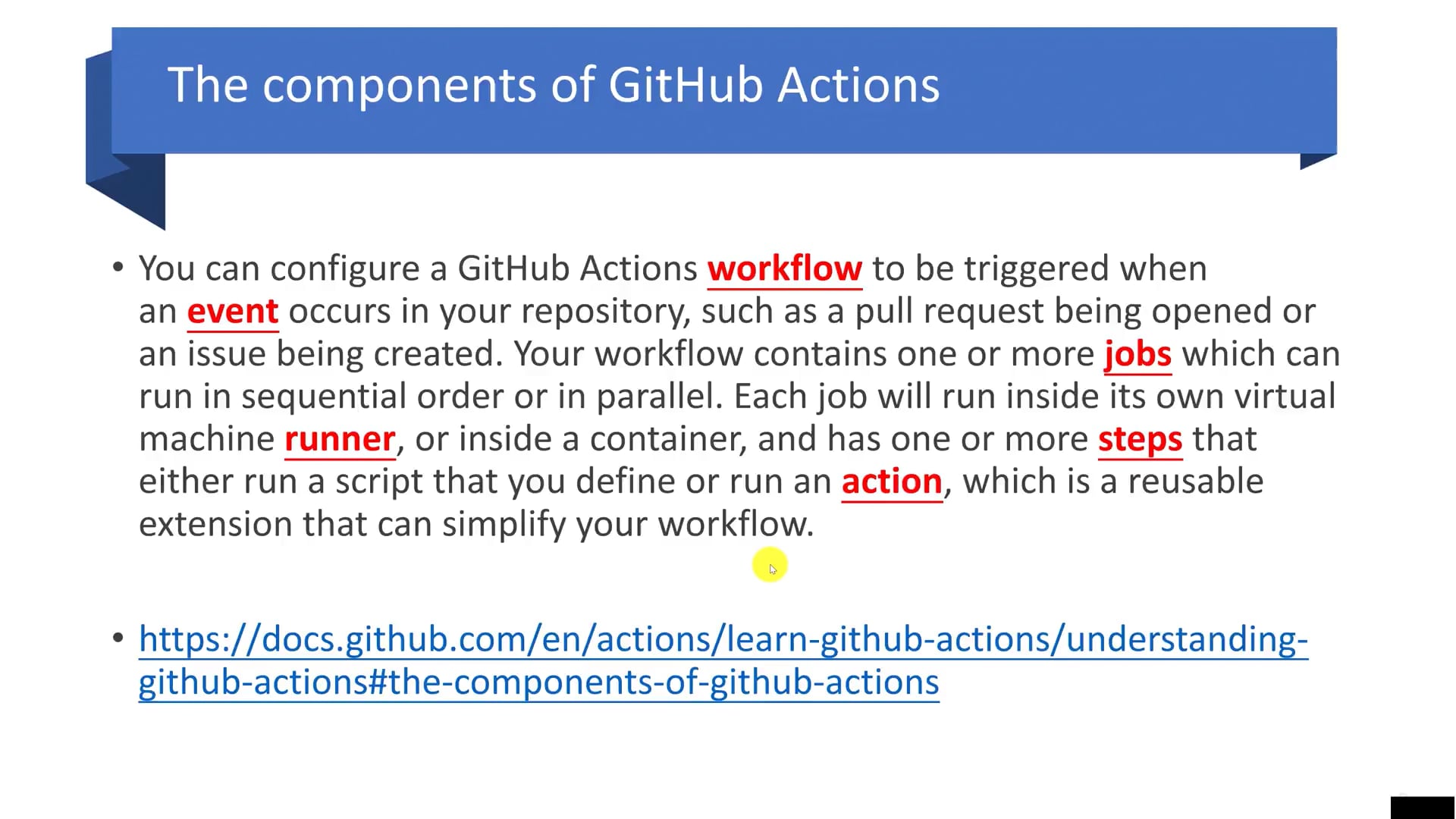 GitHub Action compoments.mp4